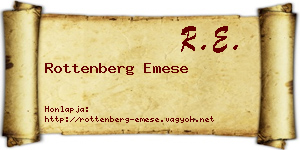 Rottenberg Emese névjegykártya